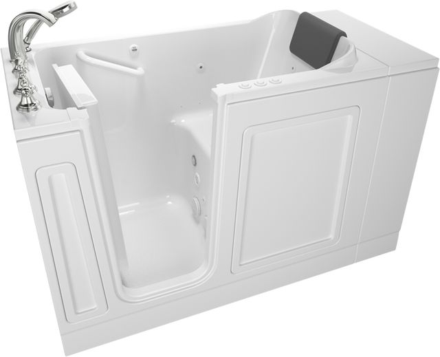 American Standard Luxury Series White Alcove Combination Walk-In Tub-2