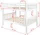 Donco Kids Austin White Youth Full/Full Mission Bunkbed-2