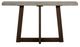Armen Living Elodie Gray Rectangular Console Table with Dark Brown Base -1