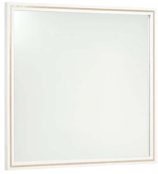 Michael Amini® Palm Gate Cloud White Sideboard and Mirror-3