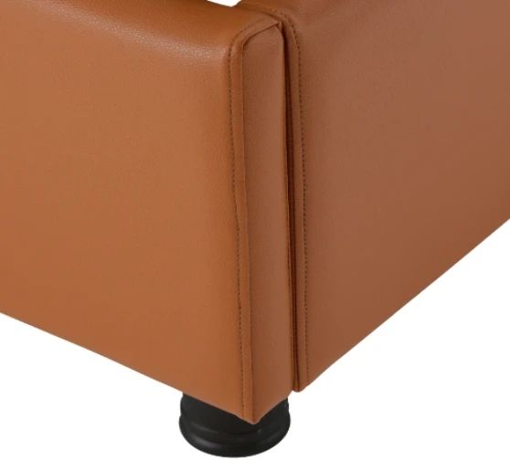 Michael Amini® 21 Cosmopolitan™ Diablo Orange California King Upholstered Wing Panel Bed-3
