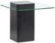Magnussen Home® Donora Glass Top Square End Table with Obsidian Base-0
