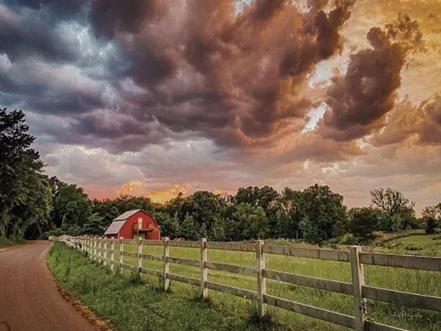 Classy Art Colorful Country Clouds by Dakota Diener Wall Art-0
