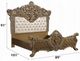ACME Furniture Constantine Brown/Light Gold Eastern King Upholstered Panel Bed-2