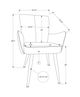 Monarch Specialties Inc. 2-Piece Blue 36" Faux Leather Dining Chair Set with Channelled Back-2