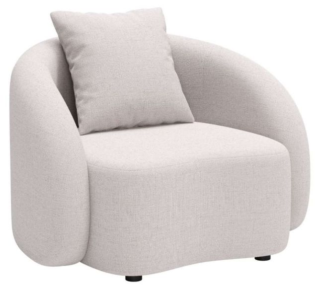 Zuo® Modern Sunny Isles Beige Fabric Outdoor Accent Chair-0