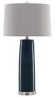 Currey & Company Azure Navy/Polished Nickel Table Lamp-1