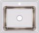 Elkay Lustertone® Classic Lustrous Satin 25" x 21-1/4" x 10-1/8" 1-Hole Single Bowl Drop-In Sink-1