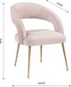 TOV Furniture Rocco Blush Velvet Dining Chair-3