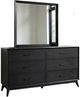 Liberty Furniture Century Modern Black Walnut Dresser and Mirror-0