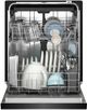 KitchenAid® 24" Black Front Control Built-In Dishwasher with 30+ Total Wash Jets-2
