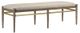 Currey & Company Visby Calcutta Light Pepper/Brushed Brass Bench-0