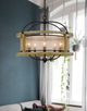 Cal® Lighting & Accessories Palencia 5-Light Distressed Oak Round Chandelier-3