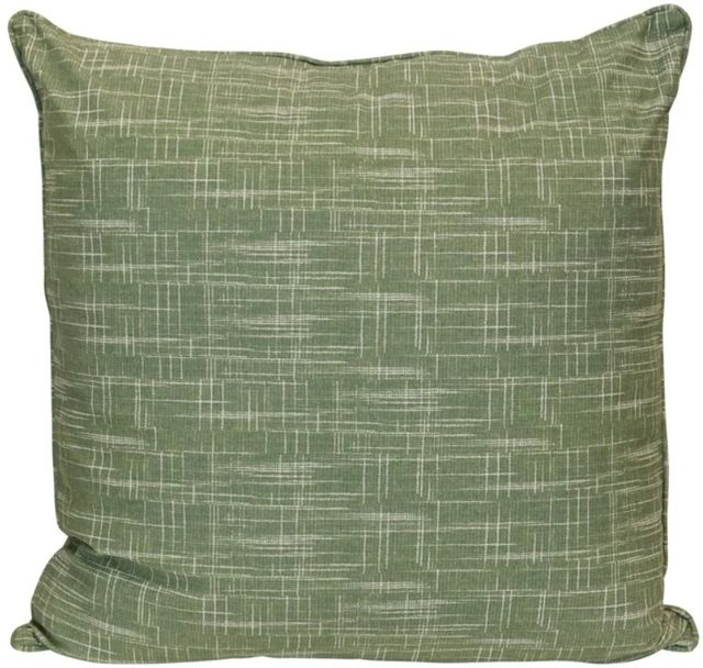 Stylecraft Green Designer Pillow with White Stripes-0