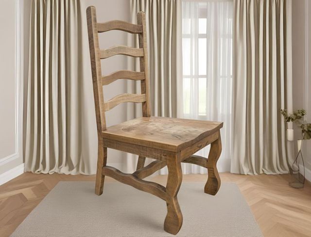International Furniture Direct Marquez Brown Dining Side Chair-1