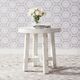 Liberty Furniture Modern Farmhouse Flea Market White Round End Table-1