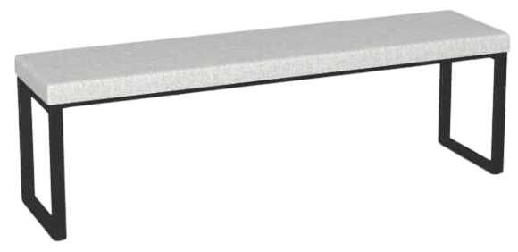 Amisco Customizable Dryden 60" Upholstered Bench-2
