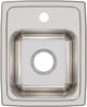 Elkay Lustertone® Classic Lustrous Satin 13" x 16" x 7-5/8" 1-Hole Single Bowl Drop-In Sink-1