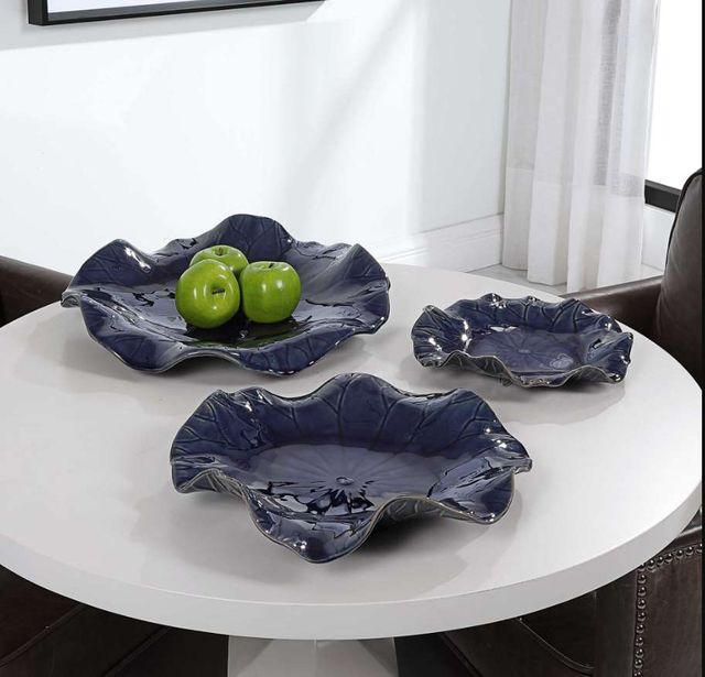 Uttermost® Abella 3-Piece Blue Wall Decor Set-2