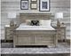 A-America® Glacier Point Graystone King Panel Bed-1