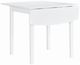 Linon Torino White Square Drop Leaf Table-3