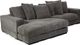 Moe's Home Collection Plunge 2-Piece Charcoal L-Shaped Sectional and Reversible Chaise-3