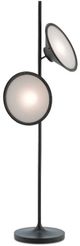 Currey & Company Bulat Antique Black/White Opaque Floor Lamp-0