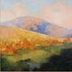 Stylecraft Mountain Morning Black/Blue/Orange Wall Art-1