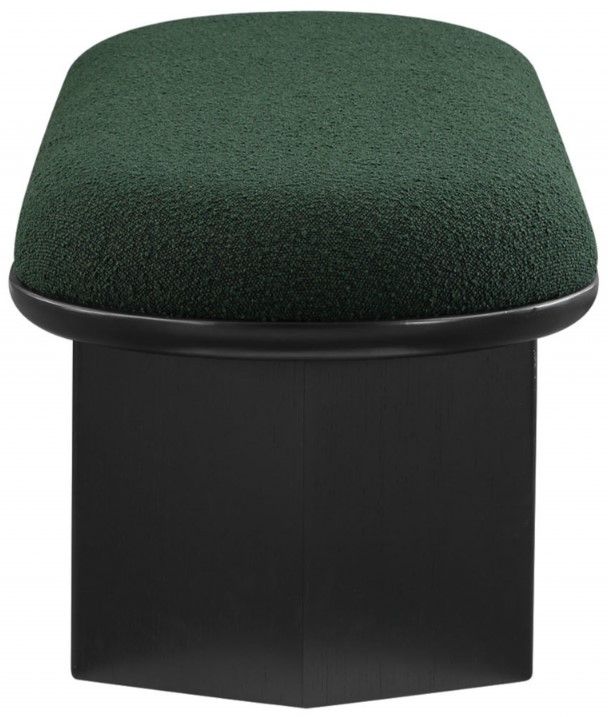 Meridian Furniture Wilshire Green/Black Upholstered Bench-2