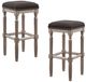 Olliix by Madison Park Cirque 2 Gray Bar Stool Set-2