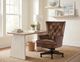 Hooker® Furniture EC Finley Checkmate Pawn Leather Executive Swivel Chair-1
