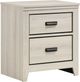 Crown Mark Carter White Nightstand-0