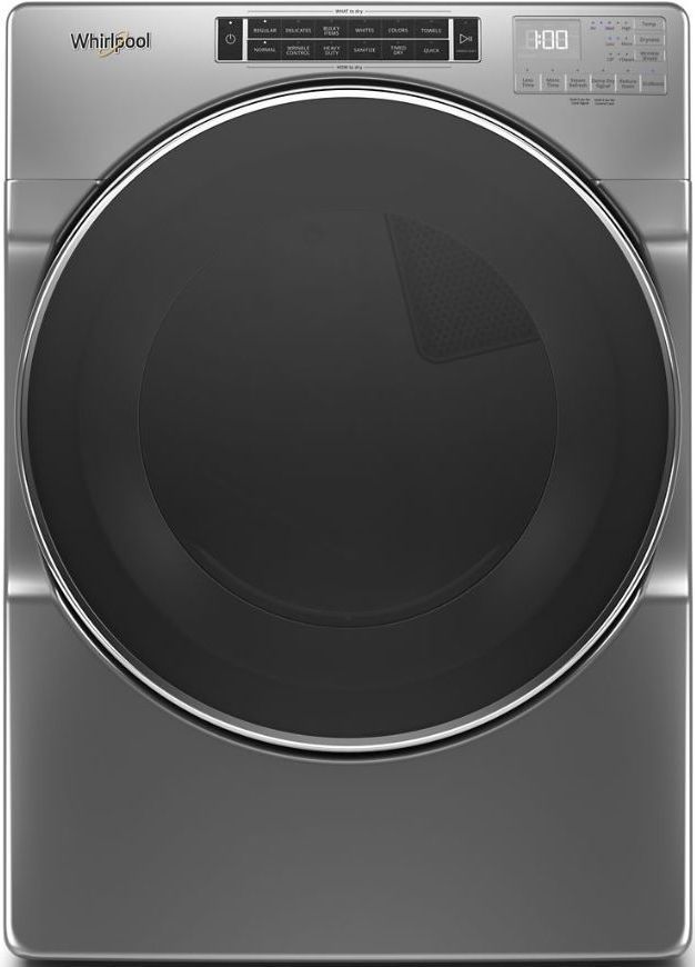 Whirlpool® 7.4 Cu. Ft. Chrome Shadow Front Load Gas Dryer