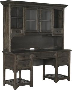 Magnussen Home® Bellamy Peppercorn Desk with Hutch