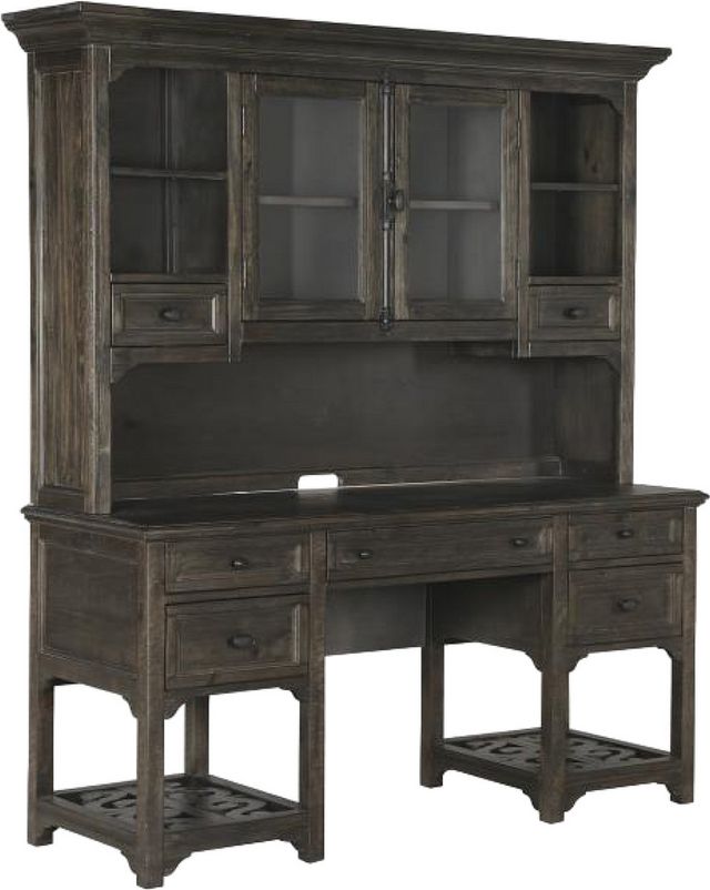 Magnussen Home® Bellamy Peppercorn Desk with Hutch