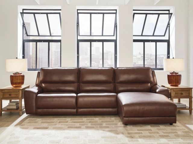 Signature Design by Ashley® Silverbrooke 3-Piece Canyon Power Reclining Right-Arm Facing Sectional and Chaise-1