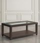 Jofran Inc. Urban Icon Glass Top Coffee Table with Merlot Base-0