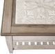 Liberty Furniture Heartland Tobacco Rectangular Ceiling Tile Cocktail Table with Antique White Base-3