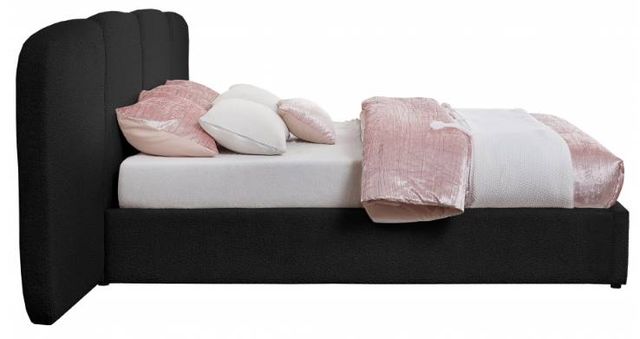 Meridian Furniture Shiloh Black Queen Upholstered Panel Bed-2