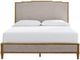 Signature Design by Ashley® Sharlance Gray/Light Brown California King Upholstered Panel Bed-1