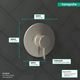 Hansgrohe Ecostat Brushed Nickel Pressure Balance Trim S-3