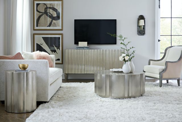Hooker® Furniture Melange German Silver Entertainment Console-1