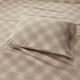 Olliix by True North by Sleep Philosophy Tan Plaid King Cozy Flannel 100% Cotton Flannel Printed Sheet Set-2