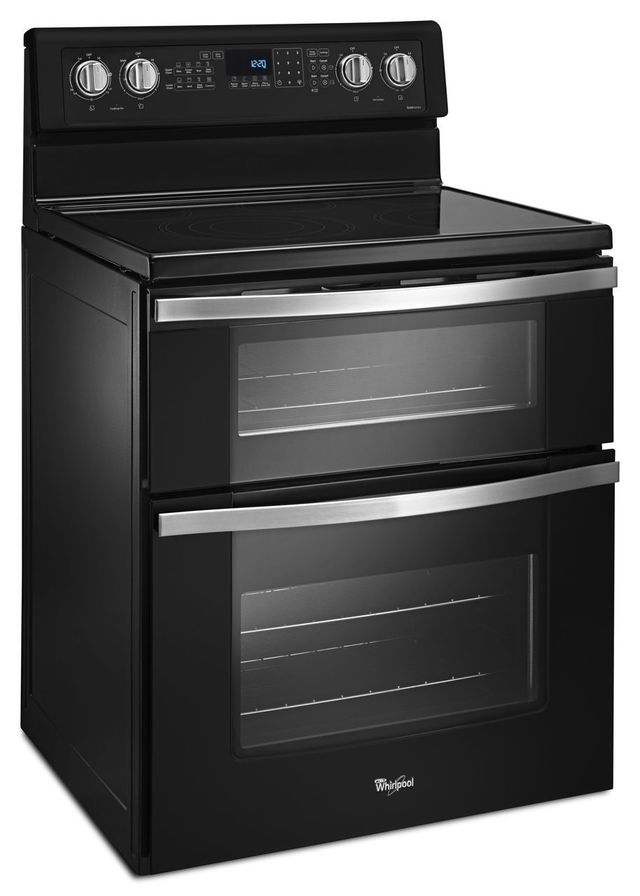 Whirlpool® 30" Black Double Oven Freestanding Electric Range-4