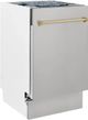 ZLINE Autograph Edition 18" Stainless Steel Built In Dishwasher-3