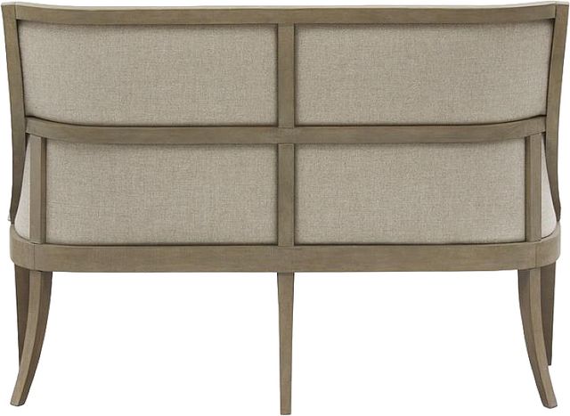 Magnussen Home® Lancaster Dovetail Grey Bench with Upholstered Seat and Back-3