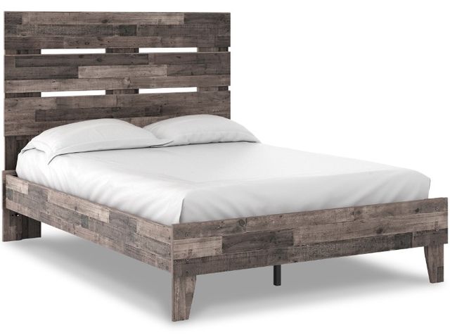 Signature Design by Ashley® Neilsville 4-Piece Multi Gray Full Platform Bed Set-1