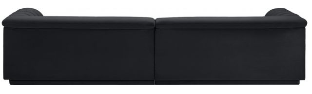 Meridian Furniture Cascade 2-Piece Black Velvet Sofa-2