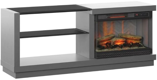 ClassicFlame® Antique Gray TV Stand for TVs up to 65" with Electric Fireplace-0