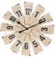 A & B Home White Iron Wind Mill Wall Clock-0